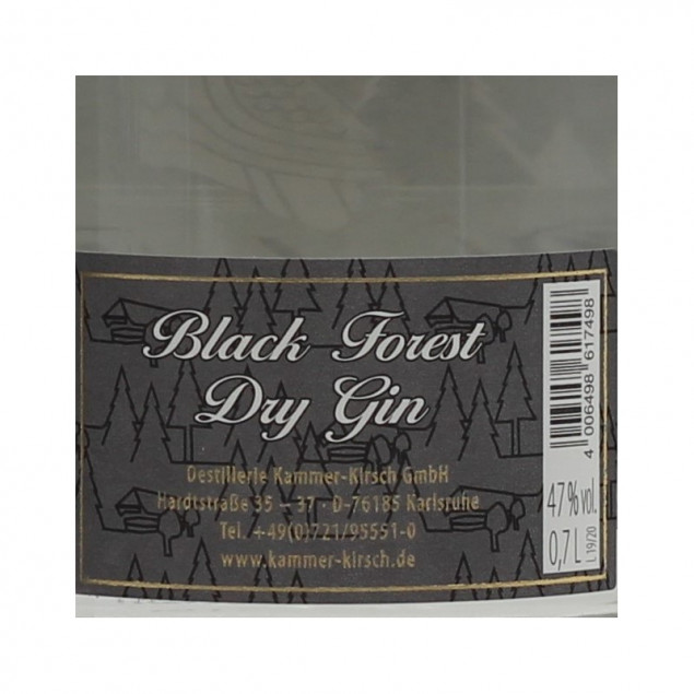Black Forest Dry Gin 0,7 L 47% vol.
