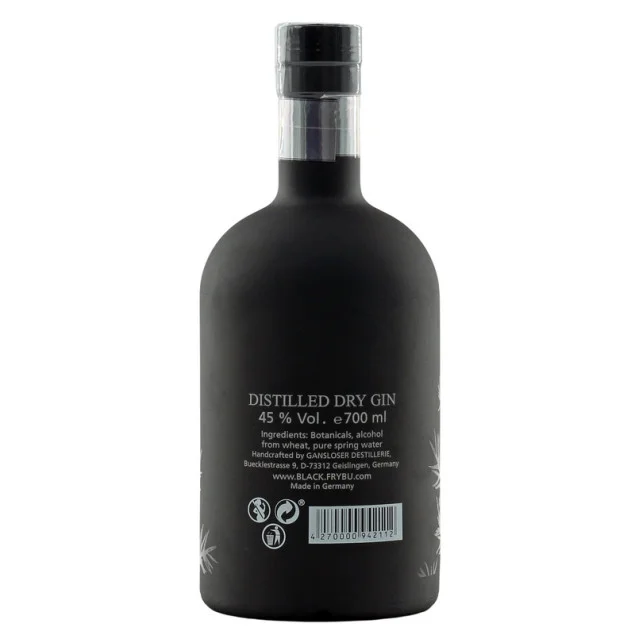 Gansloser Black Gin 0,7 L 45 %vol