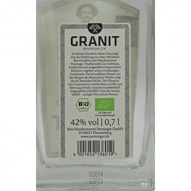 Granit Bavarian Gin Bio 0,7 L 42% vol