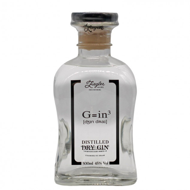 Image of Ziegler Dry Gin G=in³ 0,5 L 45% vol