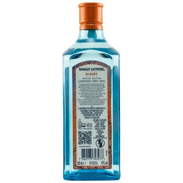 Bombay Sapphire Sunset Special Edition Gin 0,5 L 43% vol