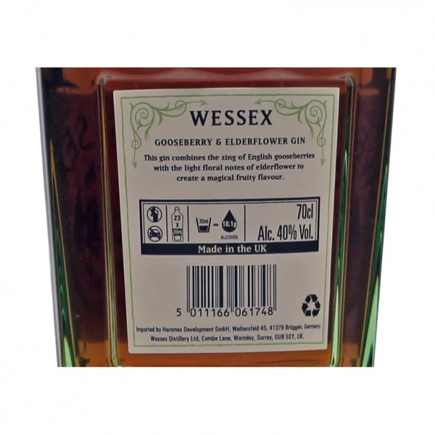 Wessex Gooseberry and Elderflower Gin 0,7 L 40% vol