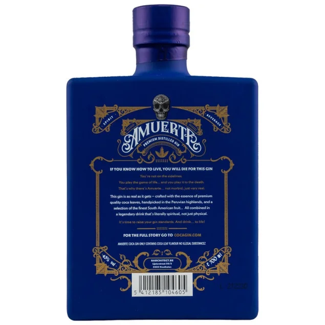 Amuerte Coca Leaf Gin Blue Edition 0,7 L 43% vol