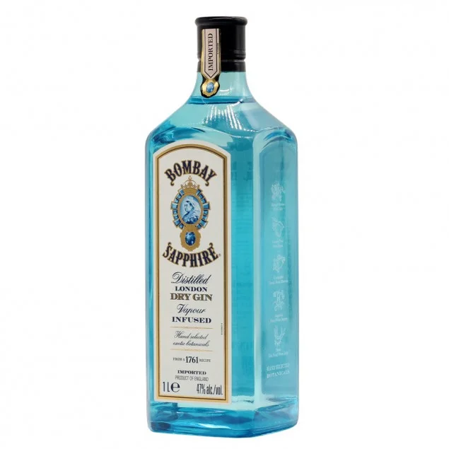 Bombay Sapphire London Dry Gin 1 L 47% vol