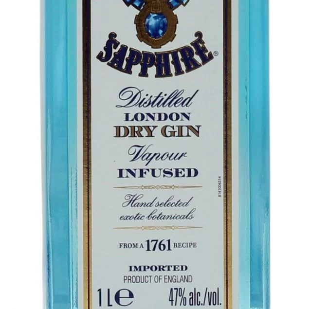Bombay Sapphire London Dry Gin 1 L 47% vol