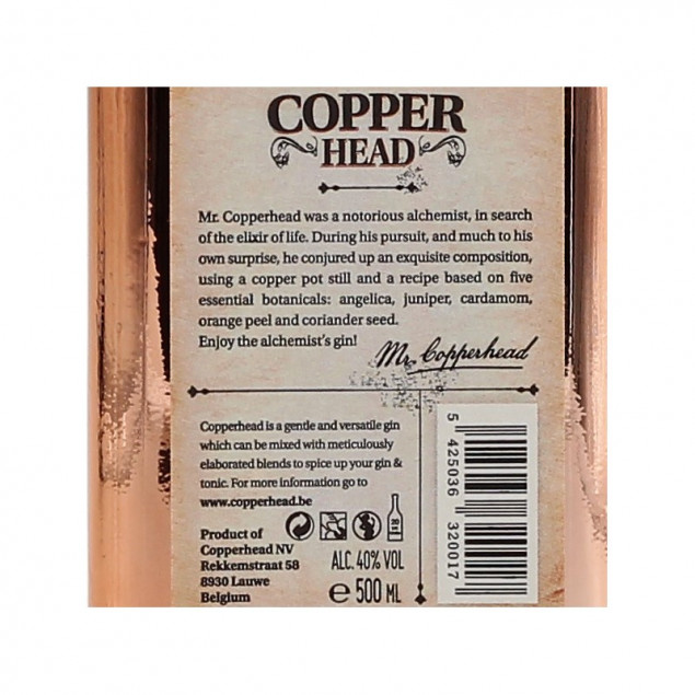 Copperhead The Alchemist's Gin 0,5 L 40%vol