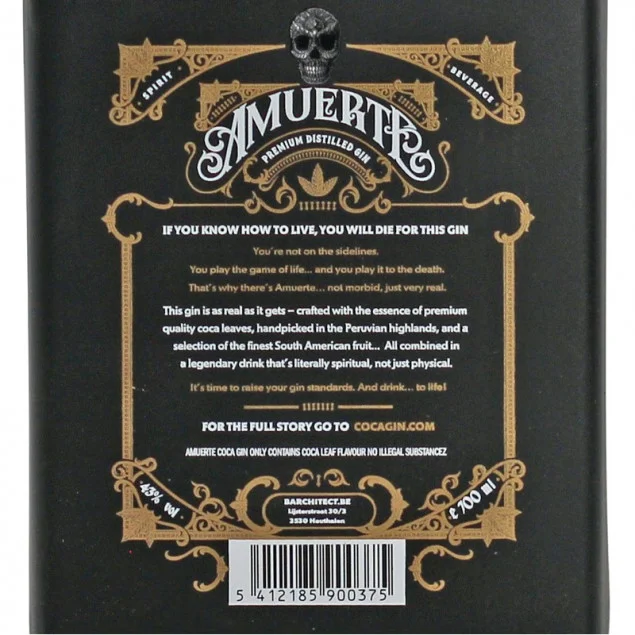 Amuerte Coca Leaf Gin Black Edition 0,7 L 43% vol