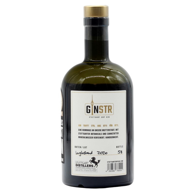 GINSTR Stuttgart Dry Gin 0,5 L 44% vol
