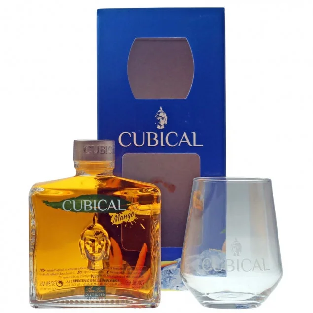 Cubical Mango Gin mit Glas 0,7 L 37,5% vol