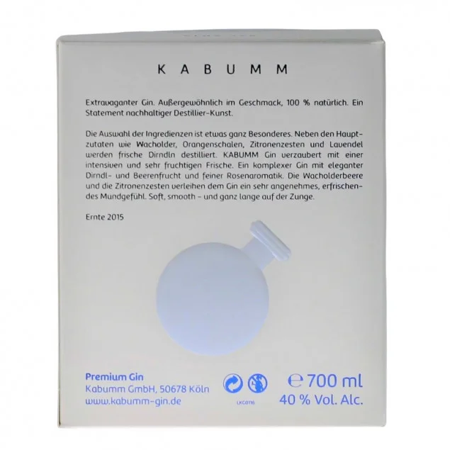 KABUMM Gin 0,7 L 40% vol