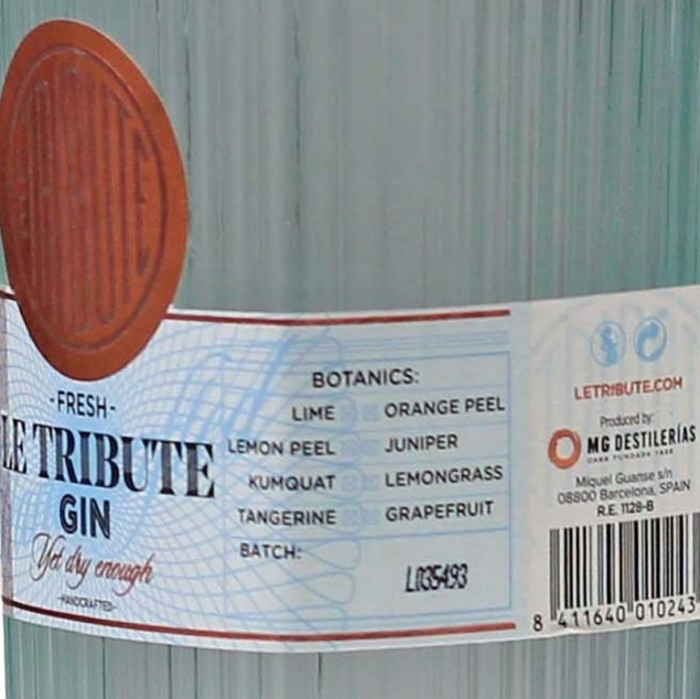 Le Tribute Gin 0,7 L 43% vol