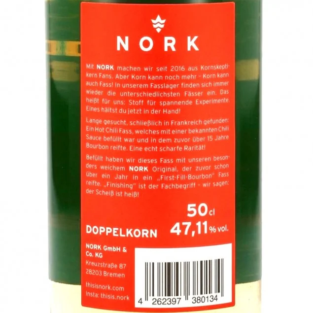 Nork Original X Hot Chili Cask 0,5 L 47,11% vol