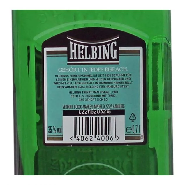 Helbing Hamburgs feiner Kümmel 0,7 L 35%vol