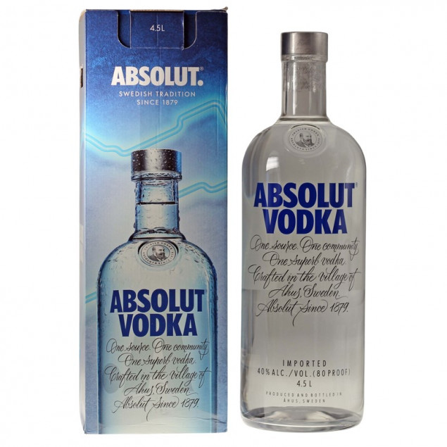 Image of Absolut Vodka Riesenflasche 4,5 L 40%vol
