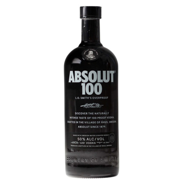 Absolut 100 Vodka 1 L 50% vol