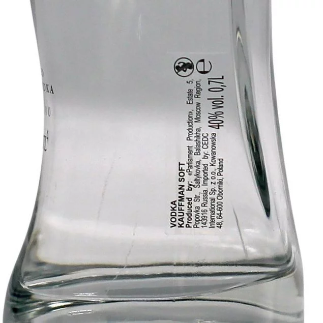 Kauffman Vodka Soft 0,7 L 40% vol