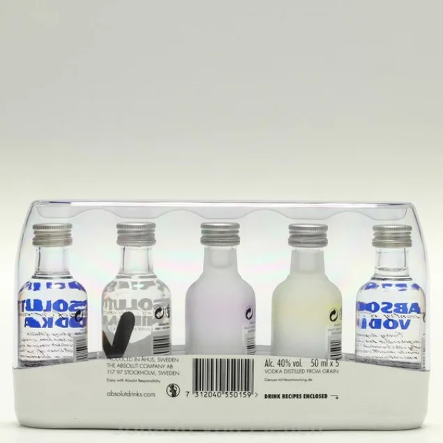 Absolut Vodka Five Pack 5 x 0,05 L 40%