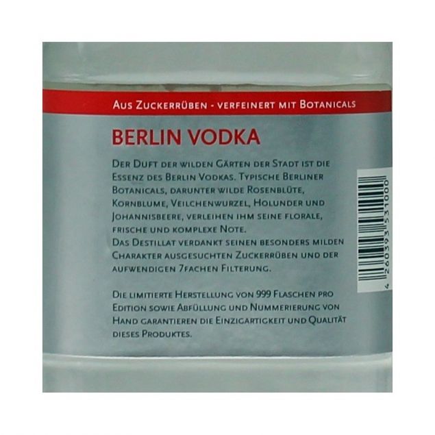 Berliner Brandstifter Berlin Vodka 0,7 L 43,3% vol