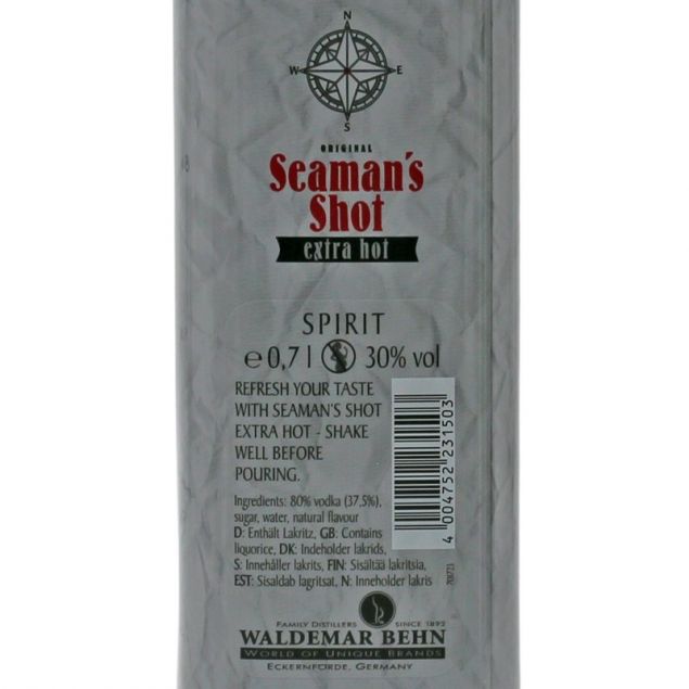 Seaman's Shot Extra Hot 0,7 L 30% vol