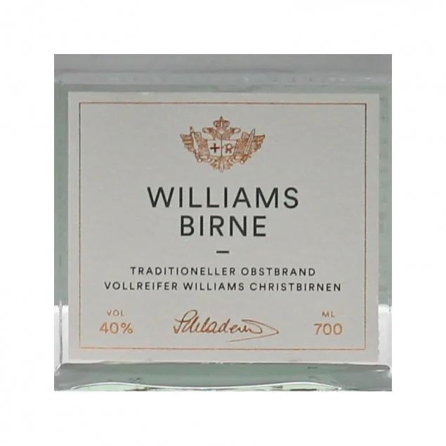 Schladerer Williamsbirne 0,7 Ltr. 40%