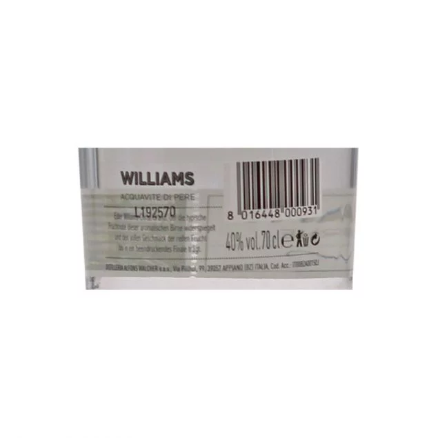 Walcher Williams Christbirne Edelbrand 0,7 L 40% vol