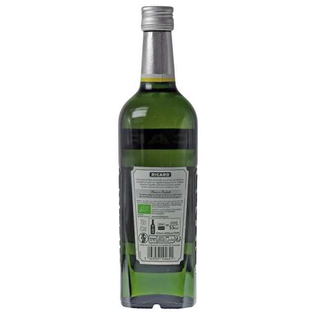 Ricard Anis Vert et Citron BIO 0,7 L 45% vol