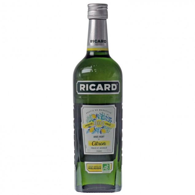 Ricard Anis Vert et Citron BIO 0,7 L 45% vol