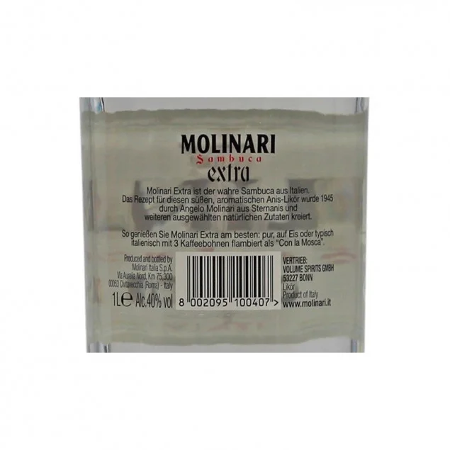 Molinari Sambuca extra 1 L 40% vol