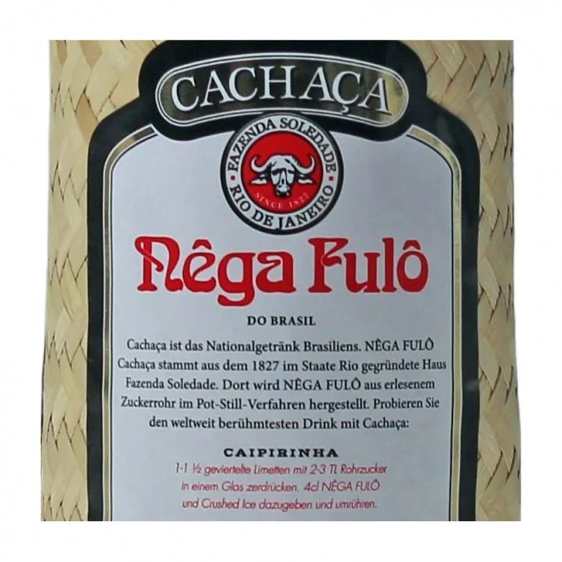 Nega Fulo Cachaca 1 L 41,5% vol