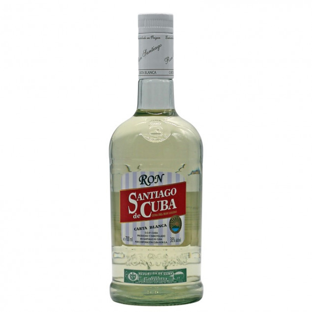 Image of Ron Santiago de Cuba Carta Blanca Rum 3 Jahre - Rum, Kuba, trocken, 0,7l