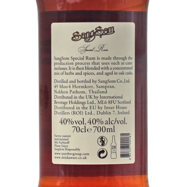 SangSom Special Rum aus Thailand 0,7 L 40 % vol online kaufen