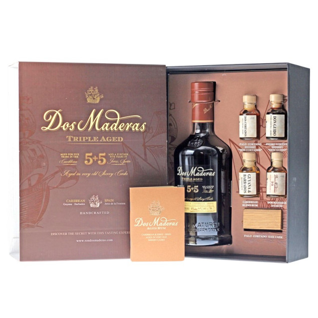 Dos Maderas PX 5+5 Jahre Rum-Tasting-Set 0,7 L + 4 x 0,02 L