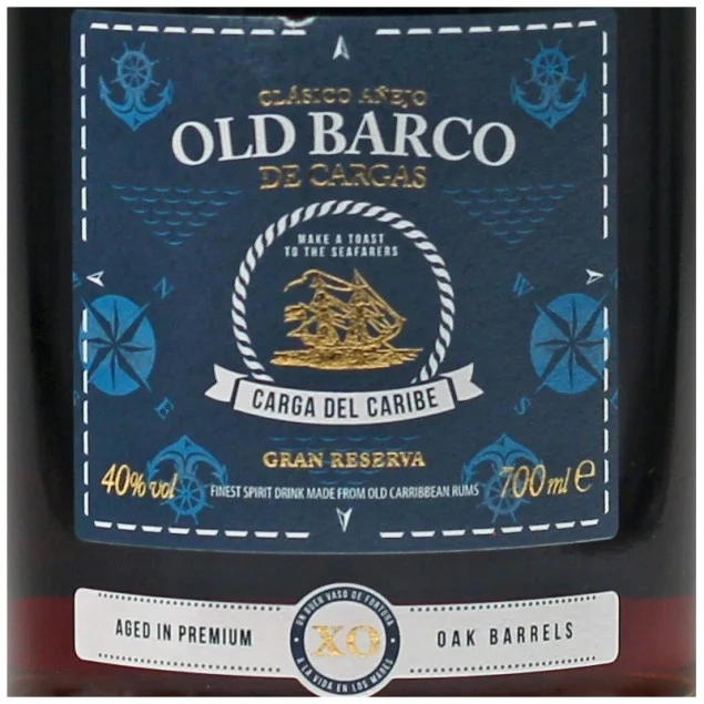 Old Barco de Cargas Spirituose auf Rum-Basis 0,7 L 40% vol