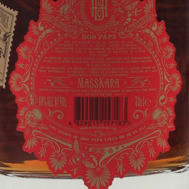 Don Papa Masskara Rum 0,7 L 40% vol