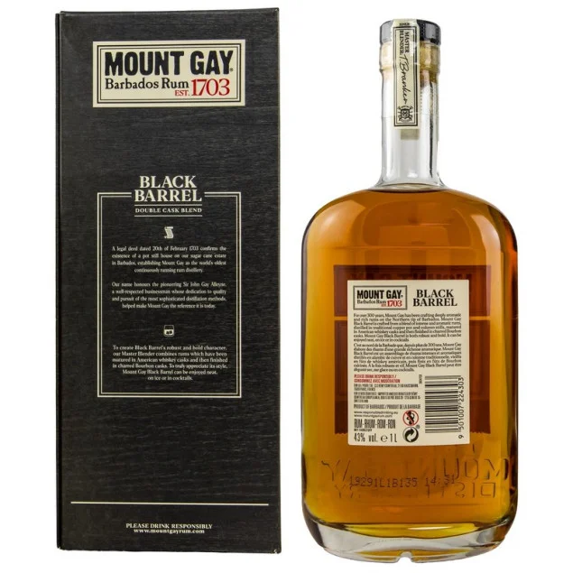 Mount Gay Black Barrel Rum 1 Liter 43% vol