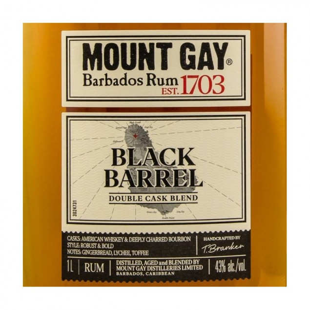 Mount Gay Black Barrel Rum 1 Liter 43% vol