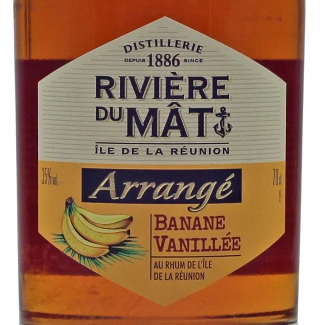 Rivière du Mât Arrangé Rhum Banane Vanille 0,7 L 35% vol