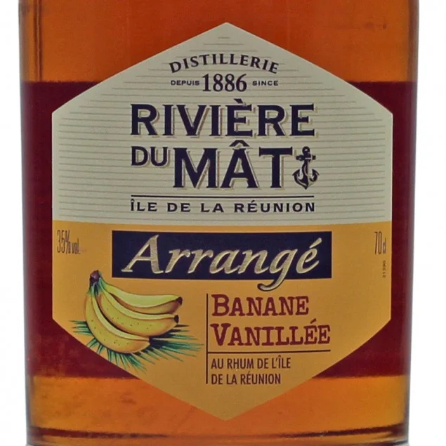 Rivière du Mât Arrangé Rhum Banane Vanille 0,7 L 35% vol