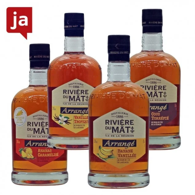 Rivière du Mât Arrangé Rhum 4er Probierset 4 x 0,7 L 35% vol