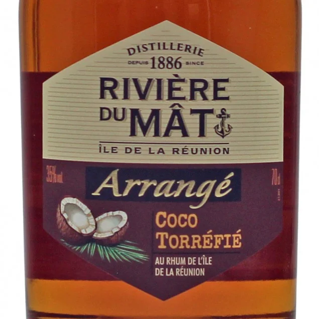 Rivière du Mât Arrangé Rhum Coco Torréfié 0,7 L 35% vol