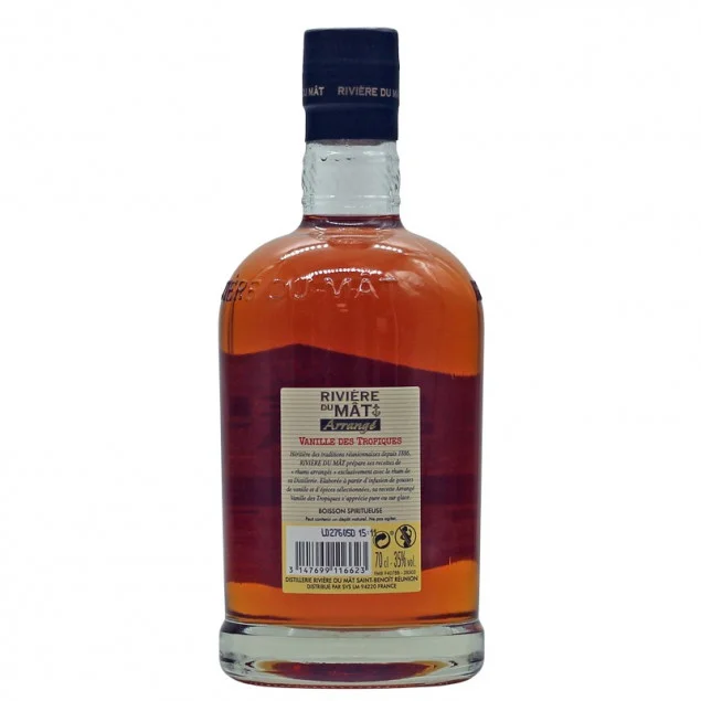 Rivière du Mât Arrangé Rhum Vanille des Tropiques 0,7L 35%