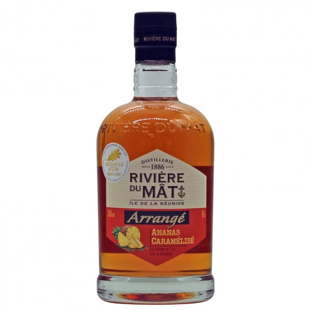 Rivière du Mât Arrangé Rhum Ananas Caramélisé 0,7 L 35% vol