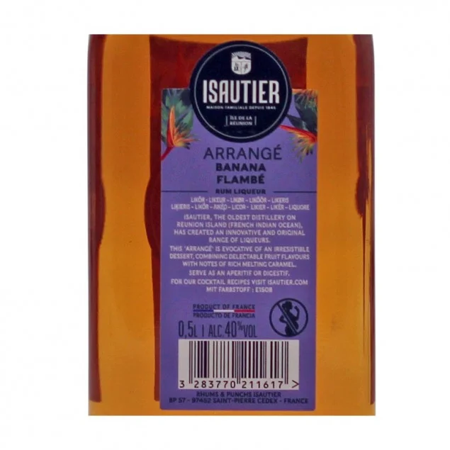 Isautier Arrange Banana flambe 0,5 L 40% vol