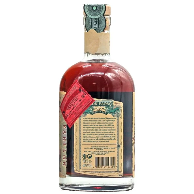 Don Papa Baroko Spirituose auf Rum-Basis 0,7 L 40% vol