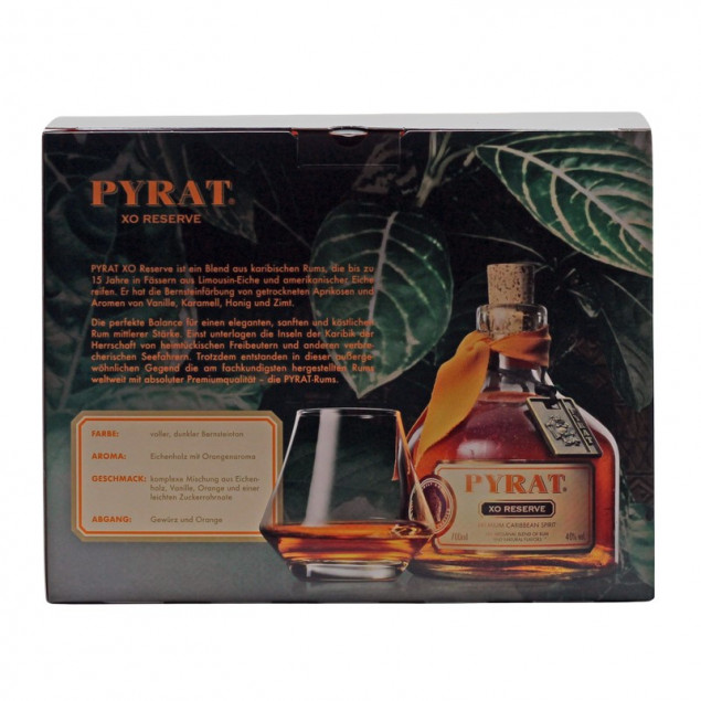 Pyrat XO Reserve Rum-Geschenkset + Tumbler 0,7 L 40% vol