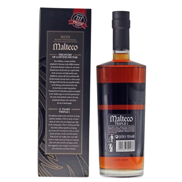 Ron Malteco Rum 11 Jahre Triple 1 0,7 L55,5% vol