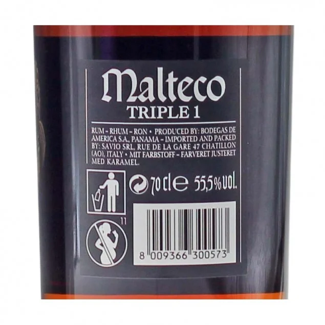 Ron Malteco Rum 11 Jahre Triple 1 0,7 L55,5% vol