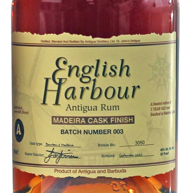 English Harbour Madeira Cask Finish Rum Batch 003 0,7 L 46 % vol