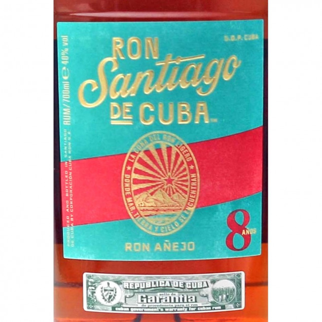 Ron Santiago de Cuba Anejo 8 Jahre Rum 0,7 L 40% vol
