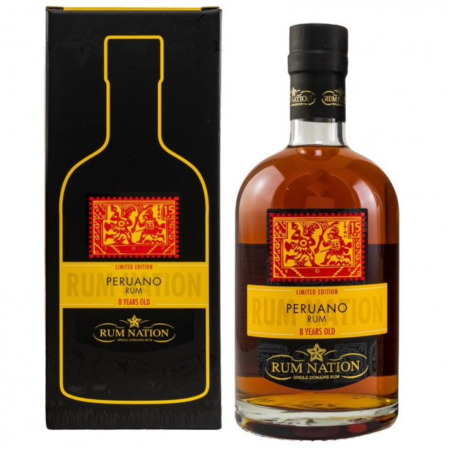 Rum Nation Peruano 8 Jahre 0,7 L 42% vol